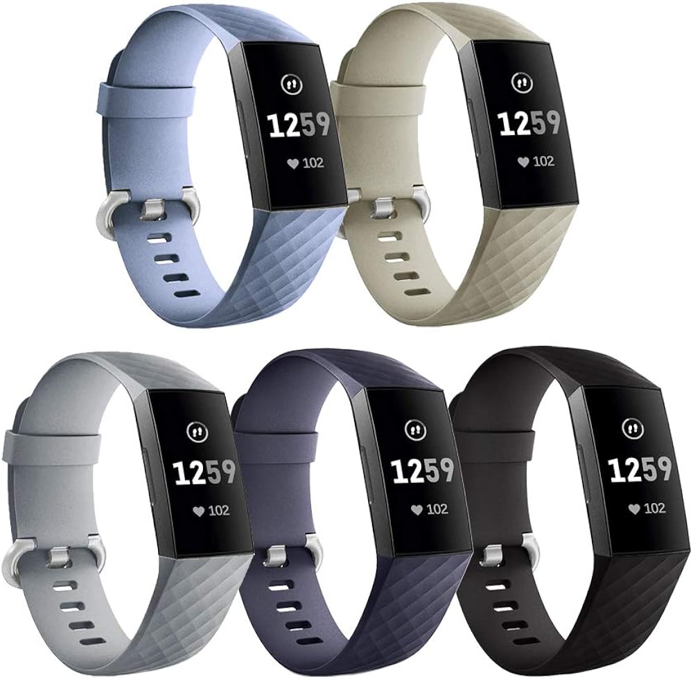 ISENXI Bands Compatible with Fitbit Charge 4 Bands,Soft Waterproof