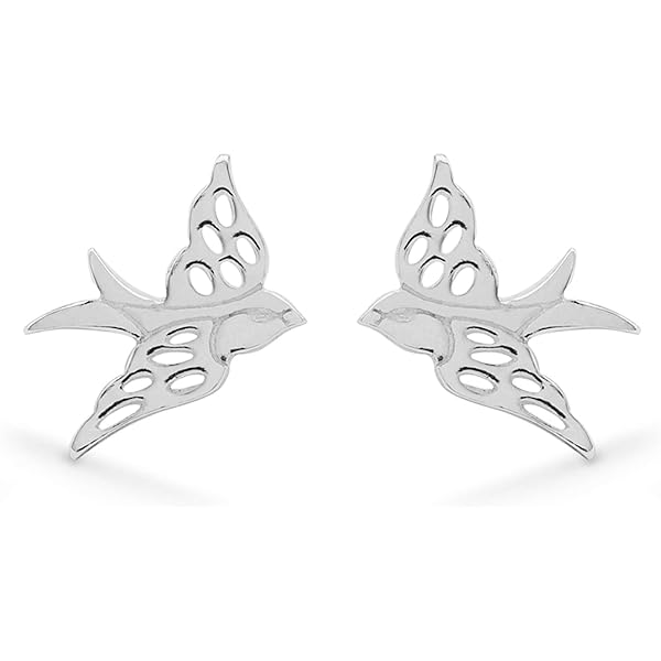 Orecchini A Lobo AeraVida Brave And Free Con Rondini In Argento 925 – Artigianali, Regalo Per Figlia