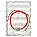 Gifts From Jerusalem Red String Kabbalah Bracelet w/Hamsa and Evil Eye Thin