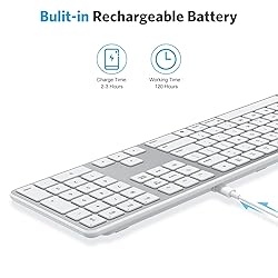 OMOTON Bluetooth Keyboard Compatible with Mac, with
