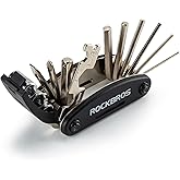 ROCKBROS Bike Multitool Lightweight 16-in-1 MTB Bicycle Multitool Compact | With Allen Wrench, Tire Levers, Small Compact ,Portable Bike Repair Tool Kit