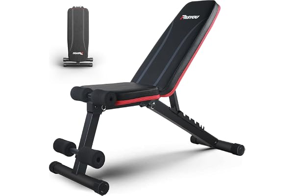 PASYOU Adjustable Weight Bench Full Body Workout Multi-Purpose Foldable Exercise Workout Bench for Home Gym Incline Decline