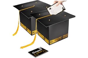 2024 Graduation Card Box Decorations Congrats Grad Cap Box Holder for Graduation Party Graduation Party Supplies