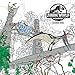 Jurassic World: Fallen Kingdom Adult Coloring Book by