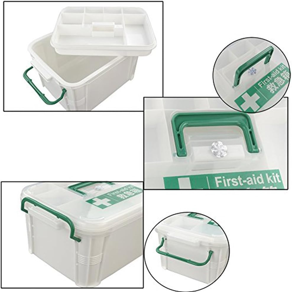Nicesh Storage Box Organizer/Medicine Box/Family Emergency Kit Storage Box: Health & Personal Care