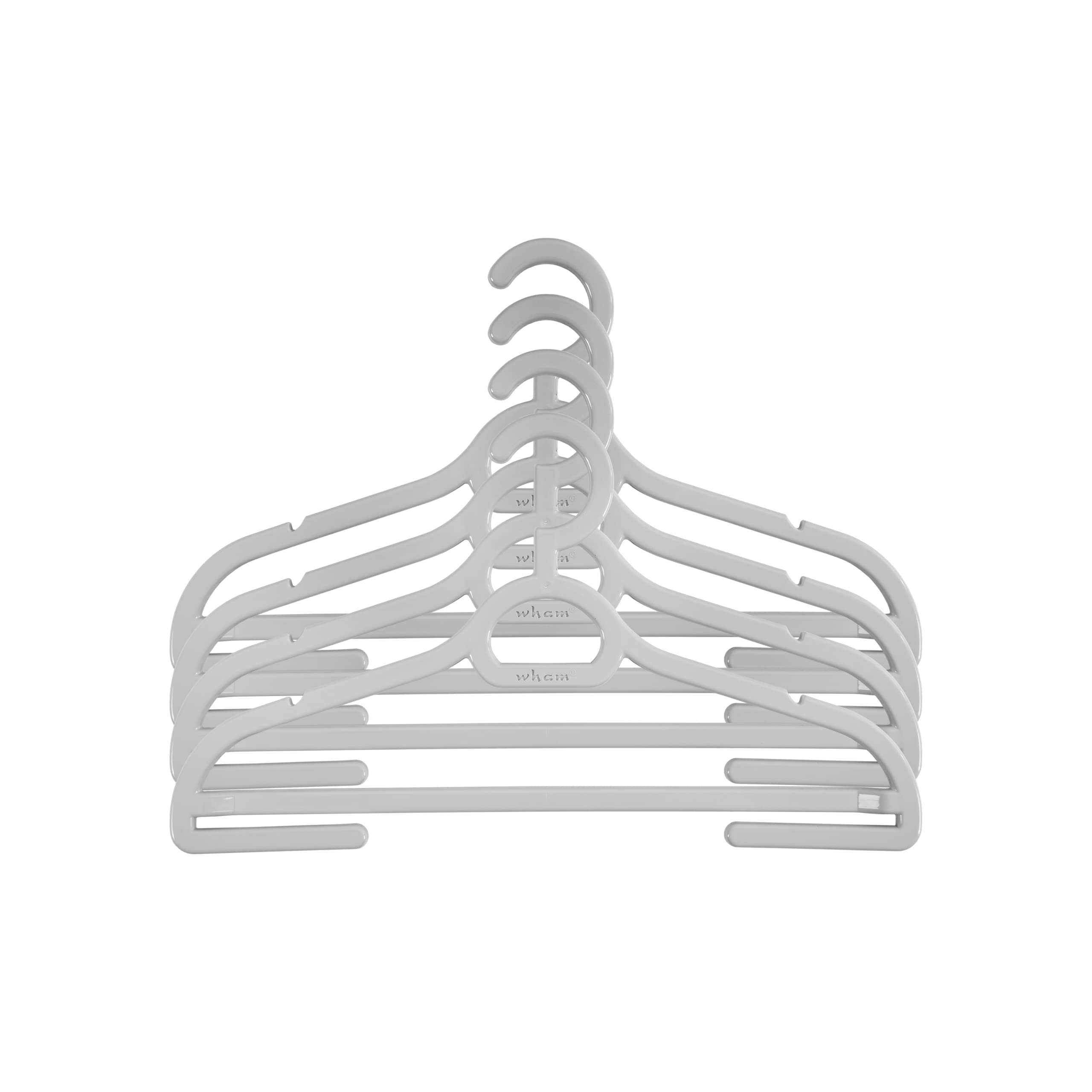 40 Children's Hangers for Clothes Kids Child Baby Multi Coloured Non-Slip Bulk Strong Plastic Hangers 34cm x 21cm x 4cm