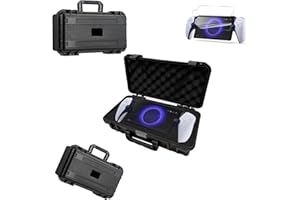 JOYSOG Waterproof Hard Travel Case for PlayStation PS5 Portal Remote Player Storage Bag & Handheld Console Screen Protector (