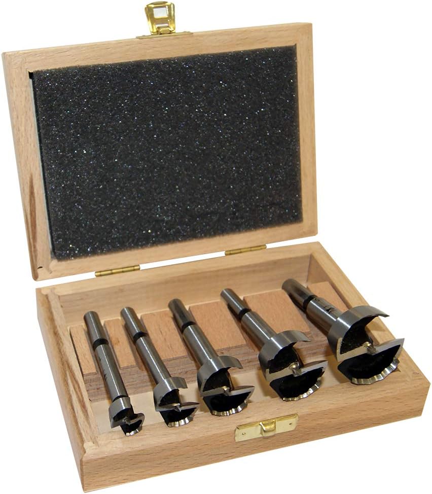 Fisch Wave cutter Evolution 5-tlg/ 90 mm Drill Bit Set Diameter 15 - 35 mm Pack of 5, 03170005 K, Silver/Grey/Beige