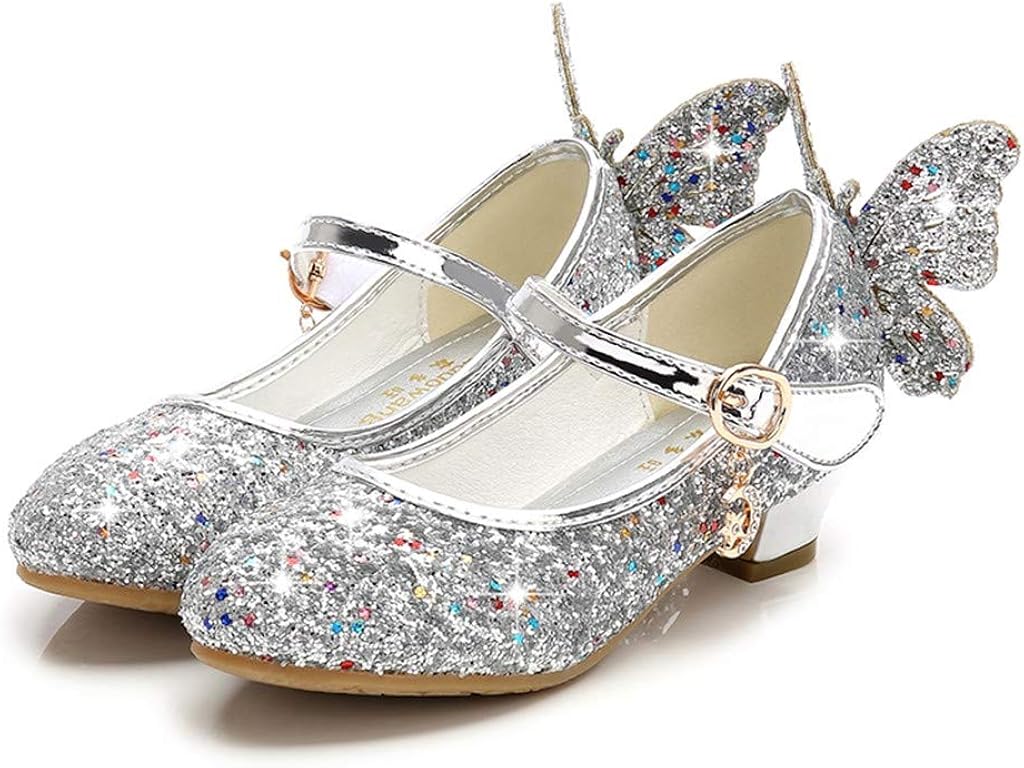 Scarpe Topgrowth Scarpe Bambina Eleganti Cerimonia Scarpe Bambine con Tacco  Primavera Scarpe con Paillettes Ragazza Principessa Ballerine Sandali Bimba  Farfalla Cristallo Bling Sandali urban-earth.co.uk
