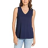 GYS Women Tank Tops Loose Fit Summer Basic Sleeveless Tops Bamboo Viscose Pajama Shirts