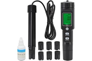 Dissolved Oxygen Meter, Water Quality Meter Dissolved Oxygen and Temperature Meter DO Sensor Dissolved Oxygen Levels Tester w