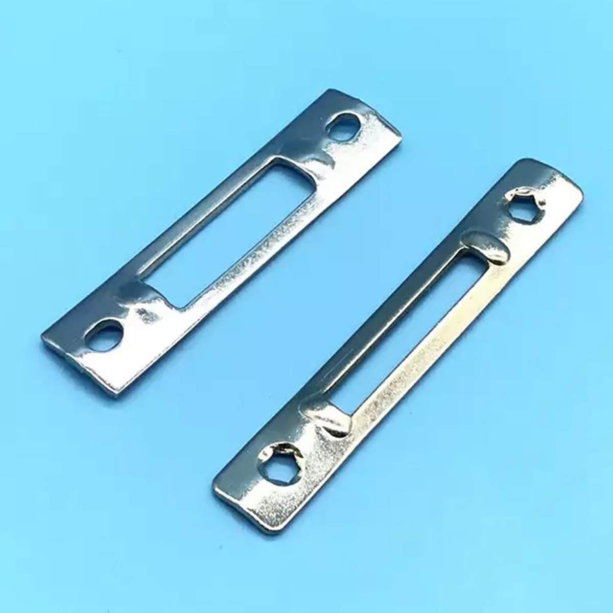 Short Strike Plate Mortise Lock - Polished Stainless Steel Door Security Strike Plate Mortice Lock Plates Door Hardware for Home