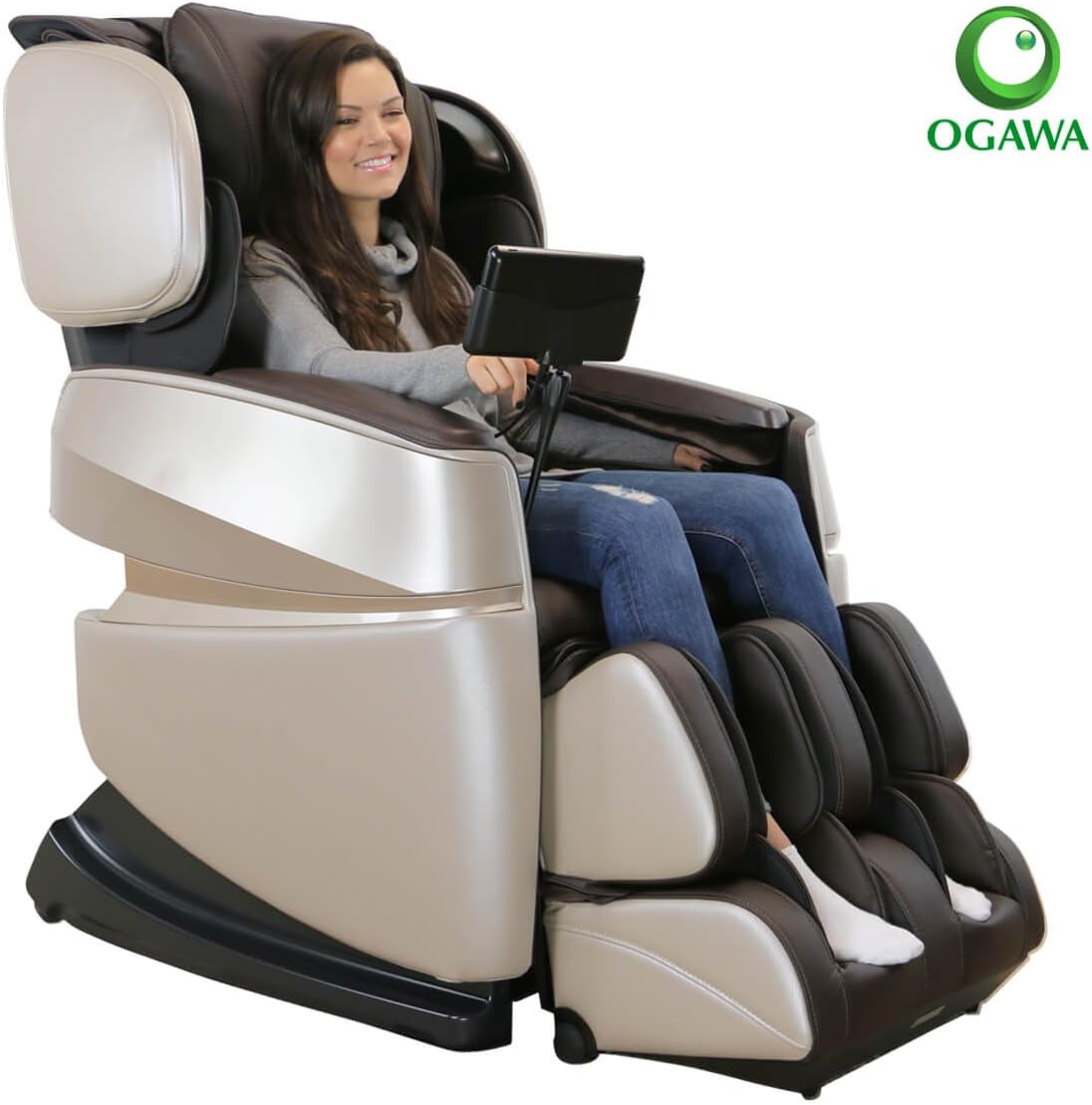 Ogawa Touch 3D Massage Chair (Ivory & Chocolate)