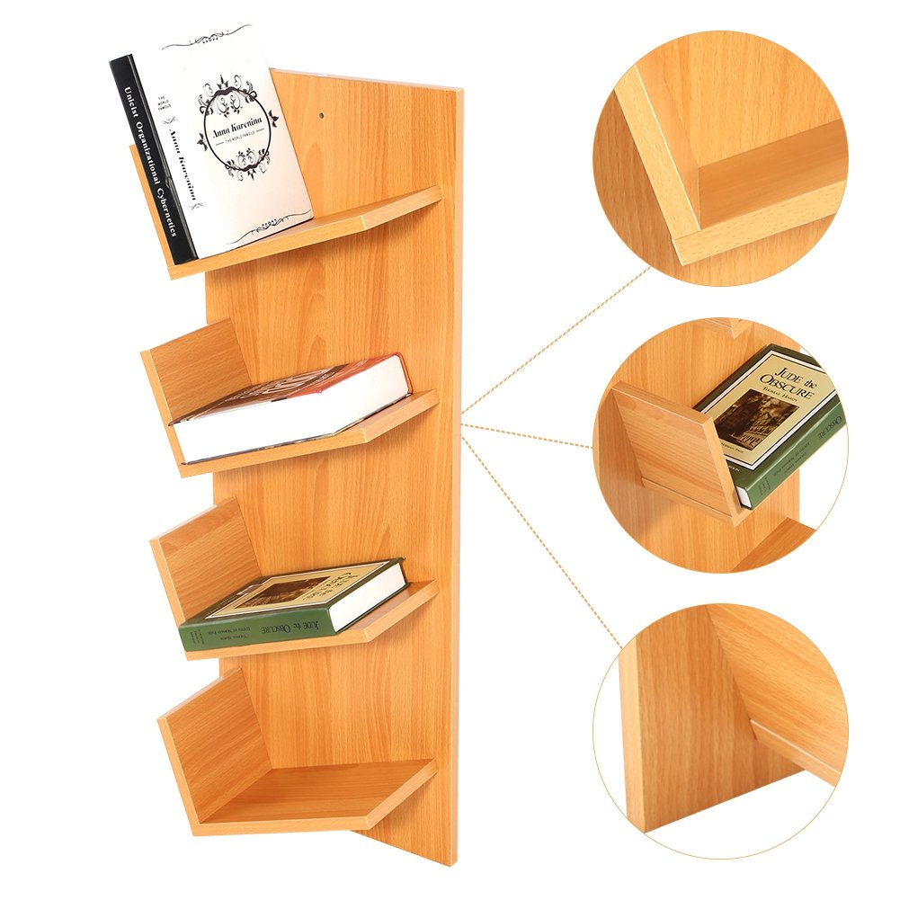 8-Tier CD-/DVD-Regal, Wandregal, Bücherregal, für CD/DVD und Dekoration