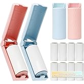16 Pack Travel Lint Roller with 360 Sheets, Mini Portable Lint Remover | with 4 Handles &amp; 12 Refills,Reusable Pet Hair Remover for Clothes with Cover, Easy to Clean for Luggage Use