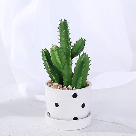 Amazon 造花 サボテン 多肉植物 鉢植え 枯れない花 人工観葉植物 インテリア ギフト プレゼント アートフラワー 置物 彼女へ お祝い お返し お店 ホーム リピング ガーデン 装飾 本物そっくり 植木鉢付き セラミック 造花 オンライン通販