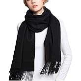Wander Agio Women's Fashion Scarves Long Shawl Winter Thick Warm Knit Large Plaid Scarf