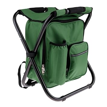 F Fityle Asiento Plegable Mochila Silla Mochila para Acampar con ...
