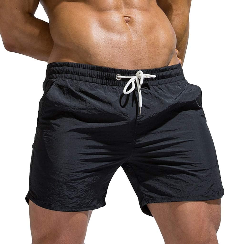 Mens Side Zip Panel Swim Light weight Baggy Fit Cargo Summer Shorts