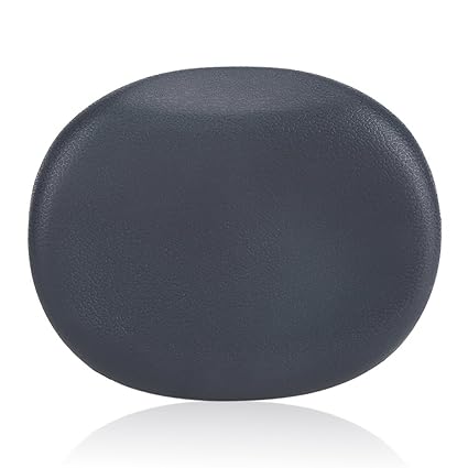 Zerone 1Pc Bath Pillow Bathtub Spa Head Rest Foam Comfort Cushion for Supporting Neck and Back, Dark Gray