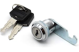 Cam Lock,LBTODH 2pcs Tool Box Lock Replacement Accessories are Suitable for Switch Cabinets, Distribution Boxes, Tool Box etc.（Silver）