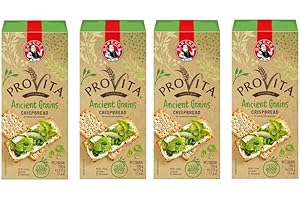 BAKERS EST 1851 Bakers Provita | High Fibre | Keto friendly (Ancient Grains Crispbread, 9 Ounce (Pack of 4))