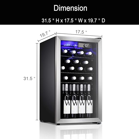 Antarctic Star 26 botellas de vino enfriador/lavabo Refigerador ...