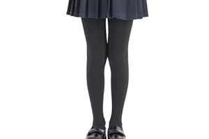 EVERSWE Girls Ultra Soft Fleece Lined Opaque Footed Tights
