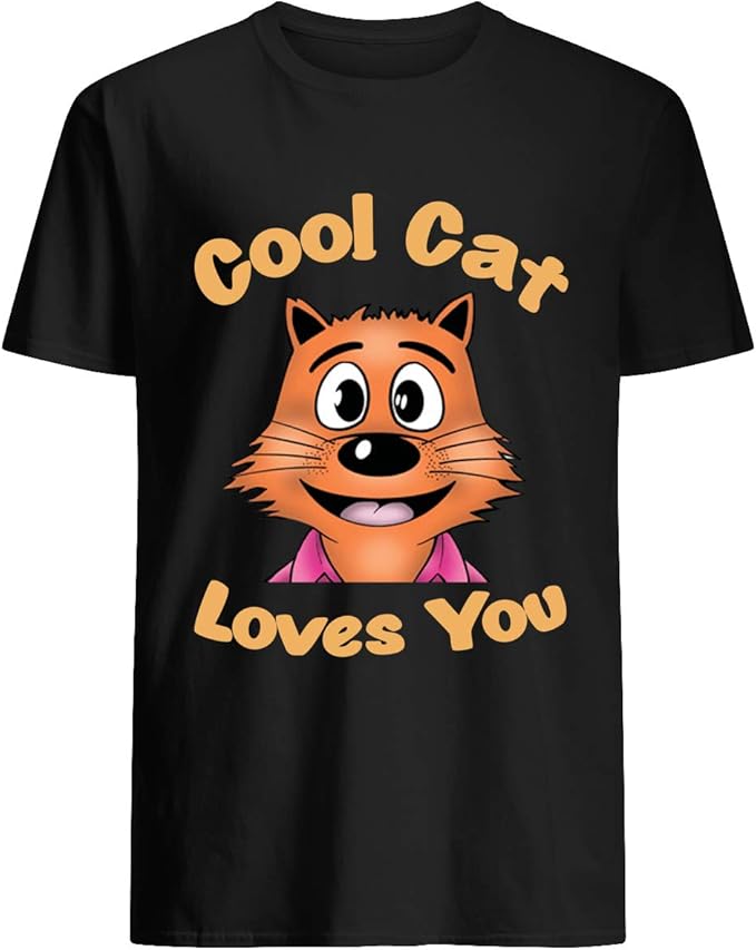 Cool Cat Loves You TShirt Amazon.de Bekleidung