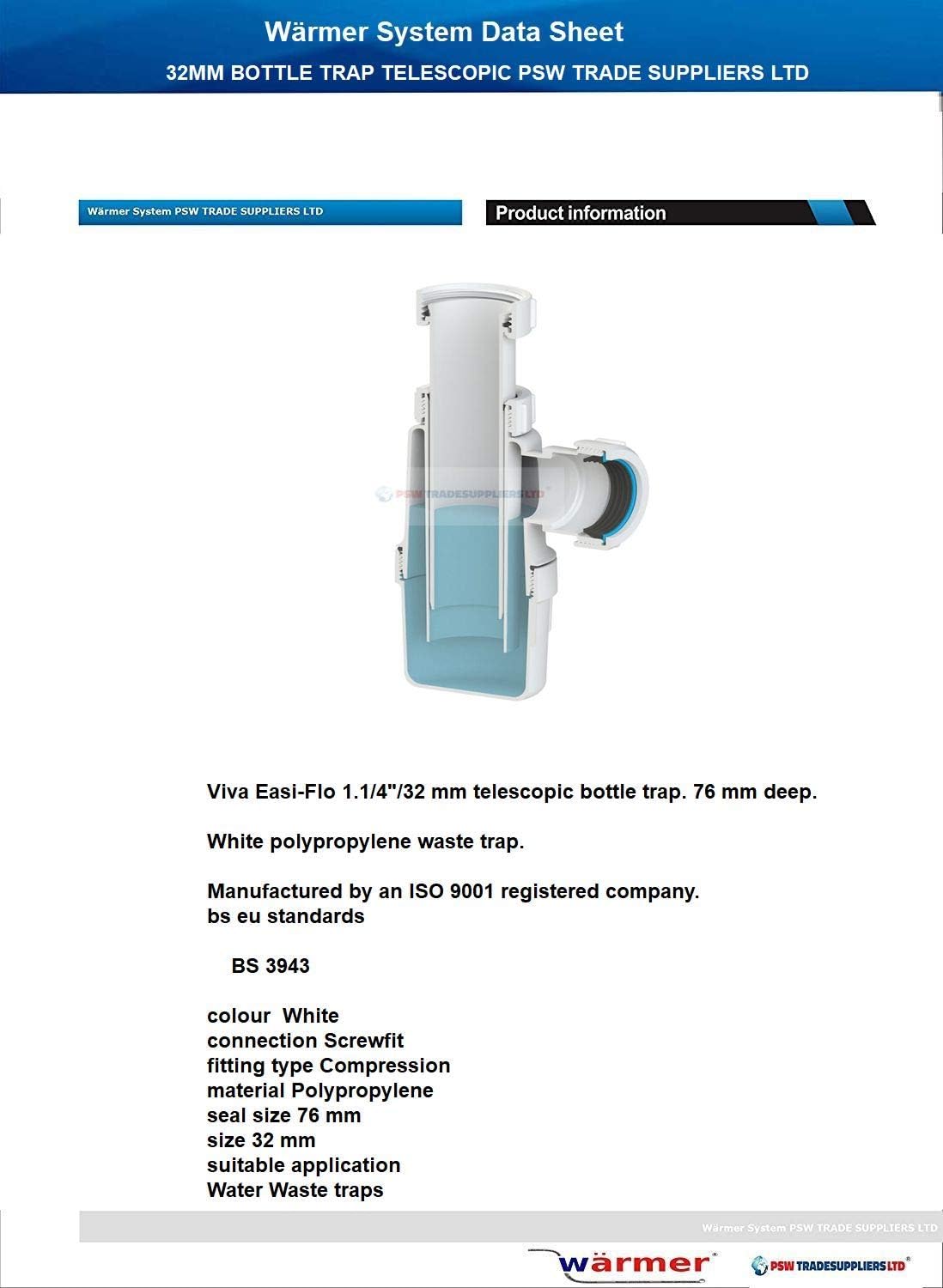 32MM Bottle Trap Telescopic PSW TRADE SUPPLIERS LTD - Image 5