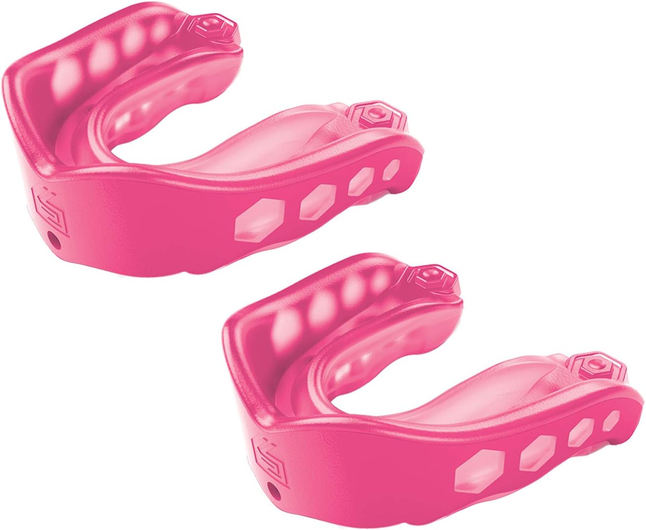 Shock Doctor Mouthguard Pack of 2 - Gel Max Mouth Guards for Adults. Football, Lacrosse, Basketball, Boxing, Fighting Sports - Comes with Helmet Strap : Sports & Outdoors