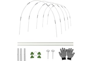 Cool Area Greenhouse Hoops Garden Hoops Garden tunnel Grow Tunnel Greenhouse Tunnel DIY Greenhouse for Raised Beds Row Cover, 25pcs