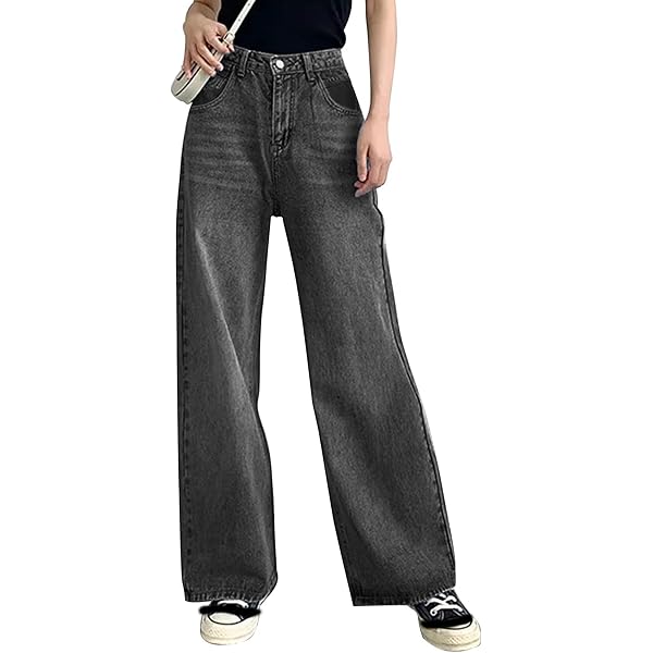 パンツ Gaintipdesign Straight Flare Black Denim Gaintipdesign Straight Flare Black Denim