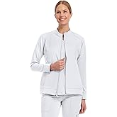 Healing Hands Women's Scrub Jacket, Zip-Up Front with 2-Way Stretch Comfort & Big Kangaroo Pockets 5038