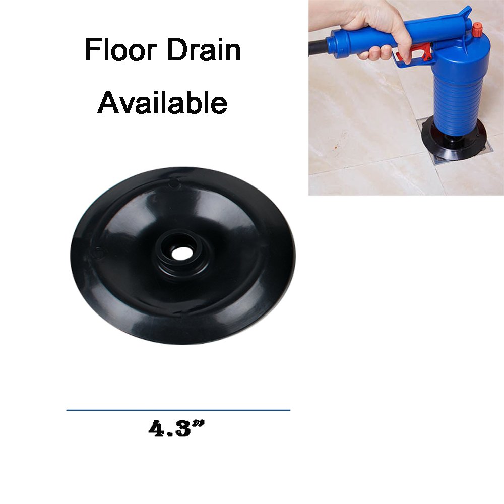 Zorvo High pressure Drain Pump Pipe Dredge Cleaning Tool Dredging Home plunger for Unclog Toilet Bathtub Sink Floor Drain Cleaner Blaster with 4 Blocked Head