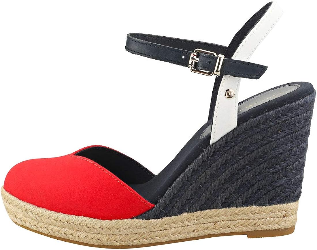 tommy hilfiger closed toe wedges