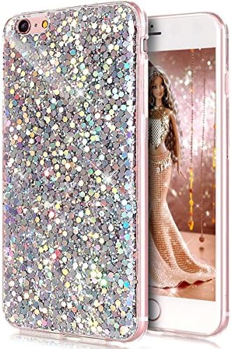 iPhone 7 Case, Philyer Luxury Glitter Sparkle Bling Designer Case, Shinning Fashion Style Soft TPU Protective Case for iPhone 7 - Silver
