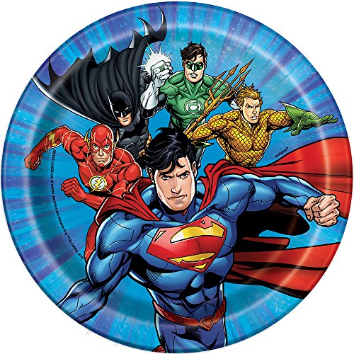 Justice League Dessert Plates, 8ct