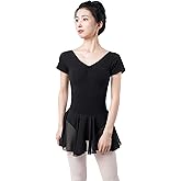 jujudanser Teen Girls Women Adult Skirted Leotards Dance Dress for Ballet