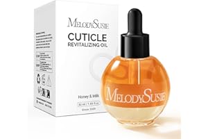 MelodySusie 50ml Honey Milk Cuticle Oil with Olive, Jojoba, Grape Seed& Sunflower Seed - Nourishing & Strengthening Treatment for Dry, Brittle Nails & Cuticles