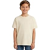 BreezeCove Boys Short Sleeve T-Shirt Kids Cotton Tees Crewneck Tops Basic Shirts 3-14 Years