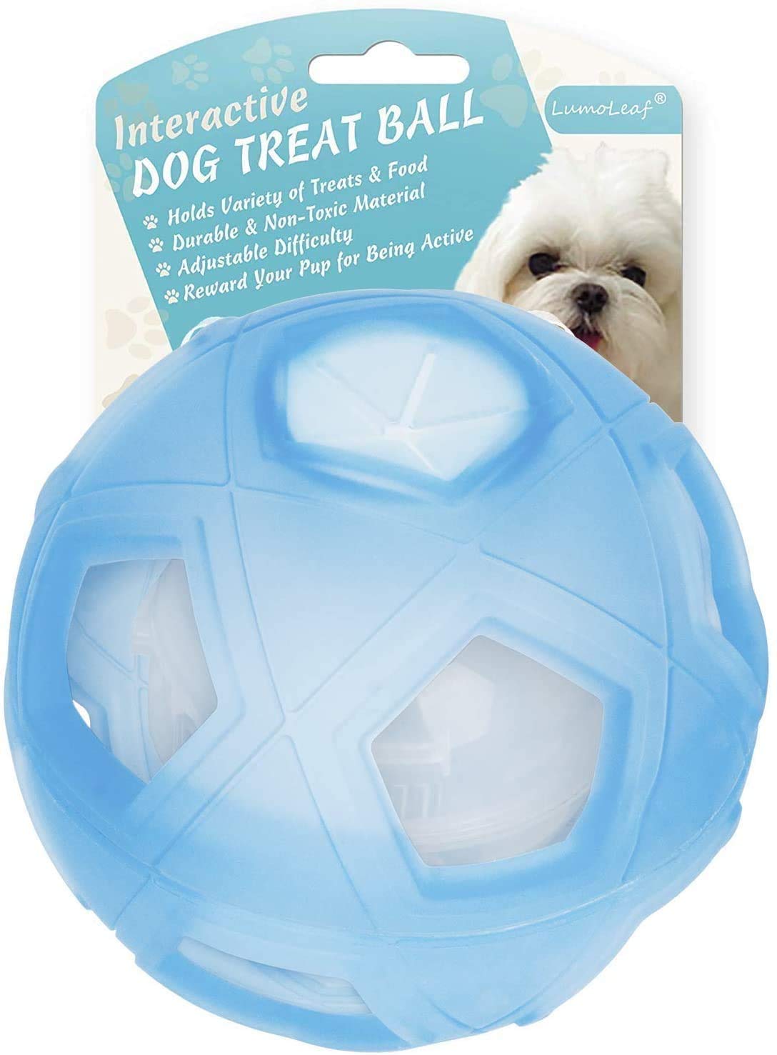 LumoLeaf Hundespielzeug Ball Ø 18cm, intelligenzspielzeug mit Einstellbarer Schwierigkeiten, intelligente Spiele für Mittlere, große Hunde, Hund futterspielzeug hundeball 7