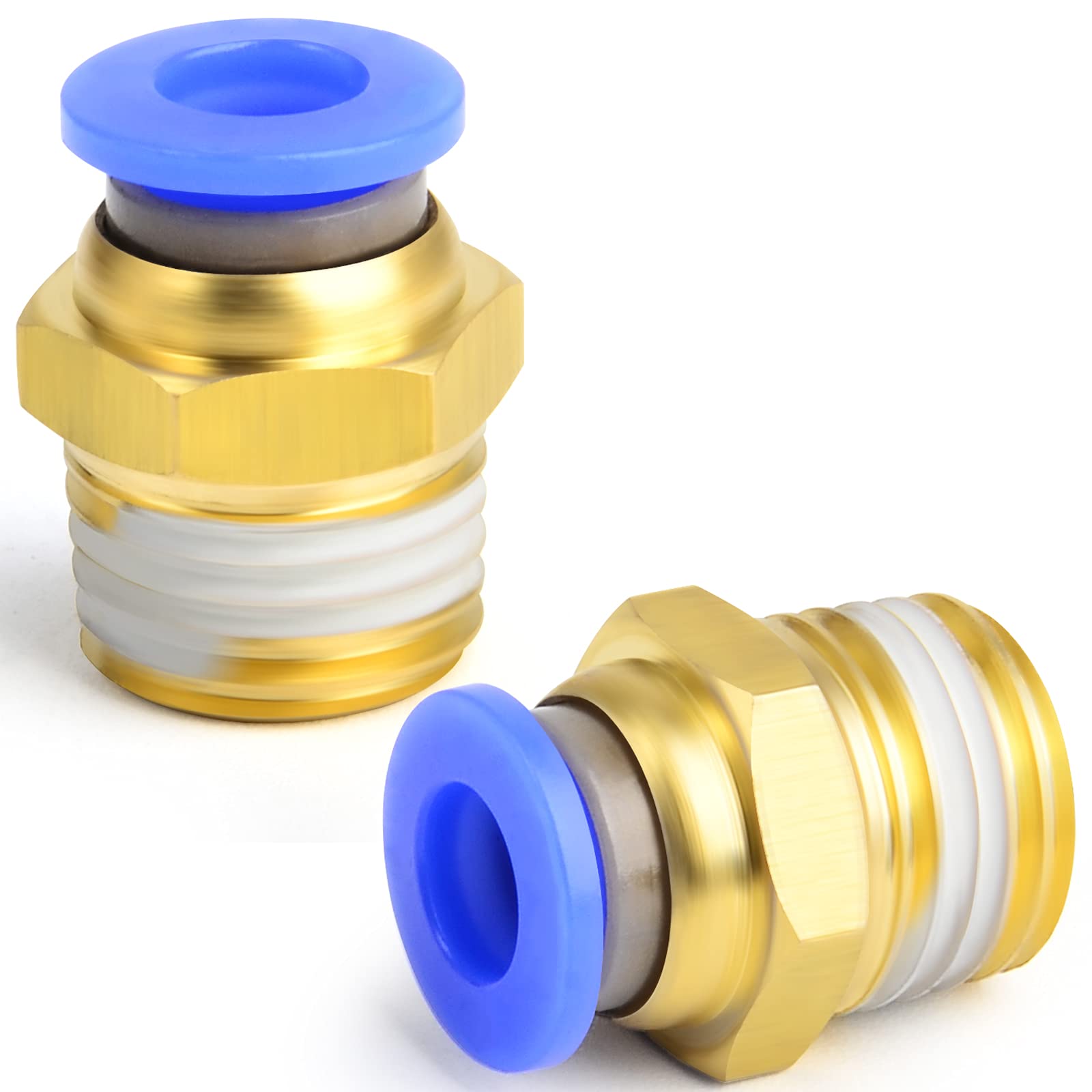 ERGAOBOY 2 Pcs 6mm Tube OD x 1/4 BSP Male Straight Push to Connect Fittings (PC6-02) — image 1