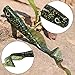 Sougayilang Soft Bait Curl Tail Grubs Fishing Lures Lifelike Worms Bait 3 Colors Pack of 10PCS-Green