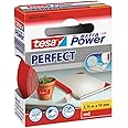 tesa Extra Power Perfect Cloth Tape - Fabric-Reinforced Repairing Tape for Crafting, Repairing, Fastening, Reinforcing and Labelling - Red - 2.75 m x 19 mm