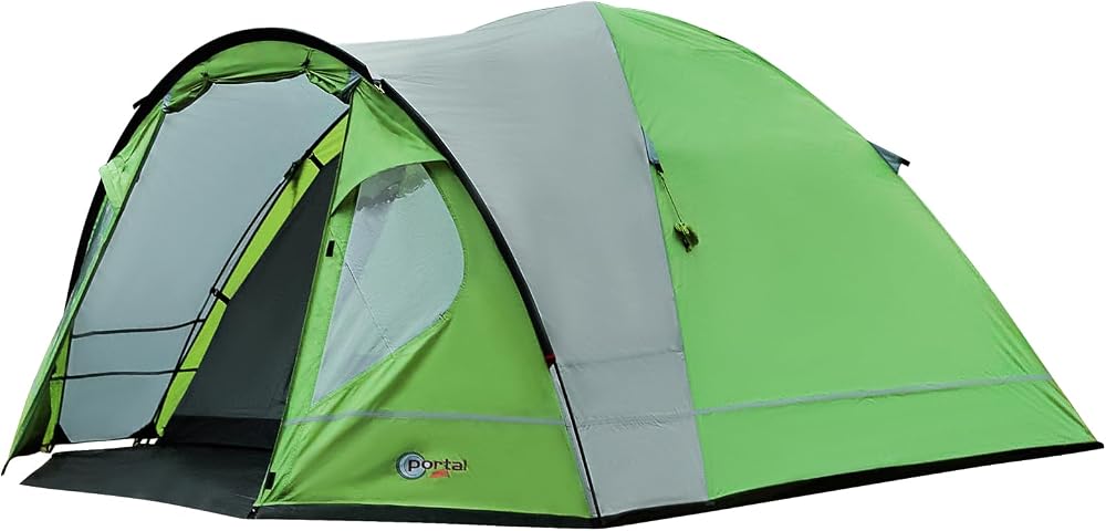 Portal 4 Person Dome Tent with Porch 4000mm Waterproof Camping Outdoor
