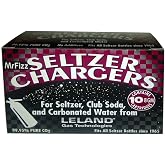 Leland Soda Chargers Seltzer Chargers Co2, 40 Count,Silver