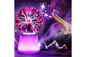Plasma Ball Lamp Light, USB Touch Sensitive Plasma Ball Magic Plasmas Lamp Sphere, 7 Colors Flashing Educational Balls Light 