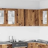 vidaXL Kitchen Wall Cabinet Lyon Old Wood 60x31x60 cm Engineered Wood view 2