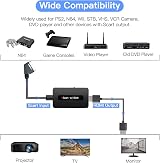 Kirolle Scart to HDMI Cable Converter Scart In HDMI Out Adaptor view 4